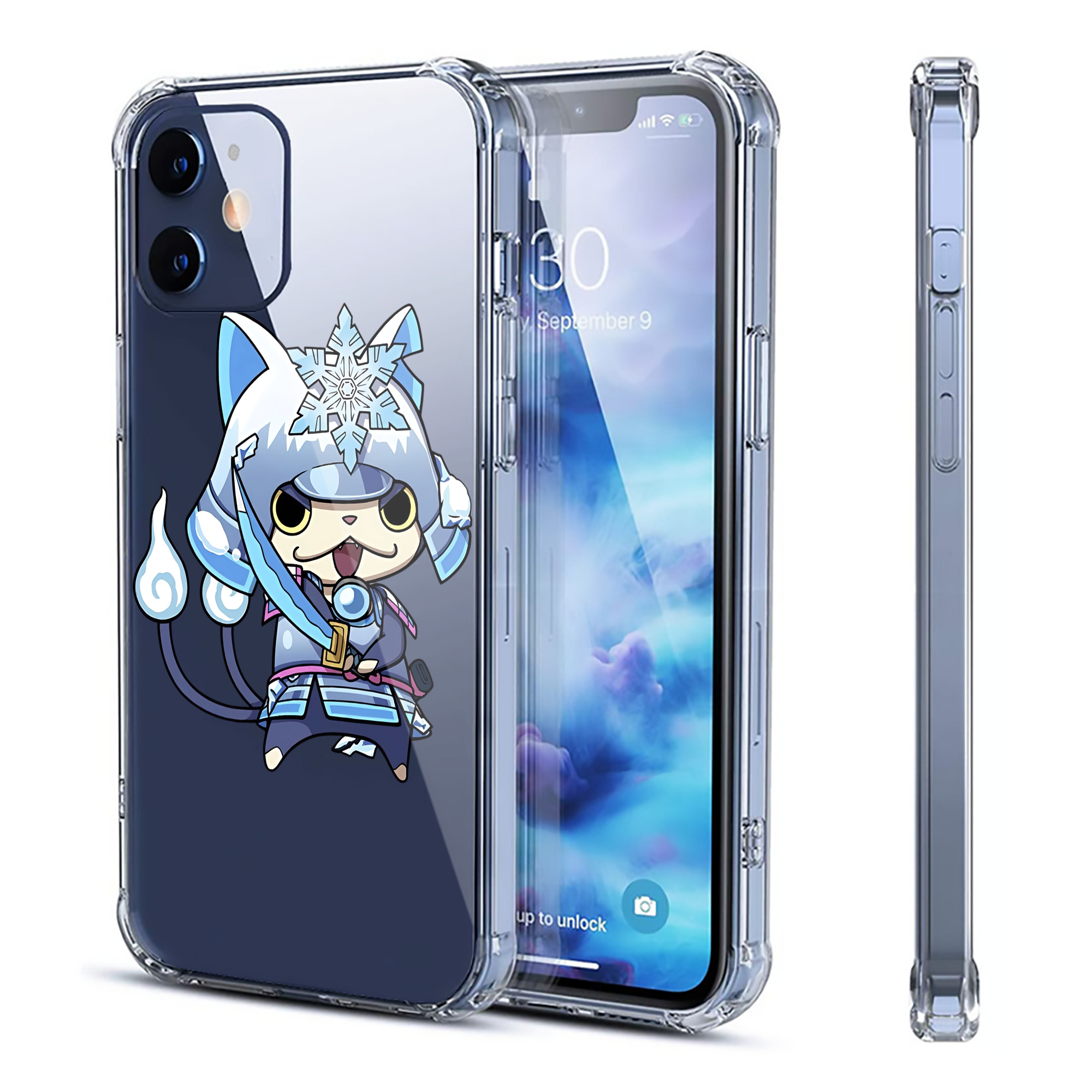 （画像用） 妖怪ウォッチ Yo-kai Watch 【iPhone 12シリーズ対応】透明スマホケース（クリアソフトケース）